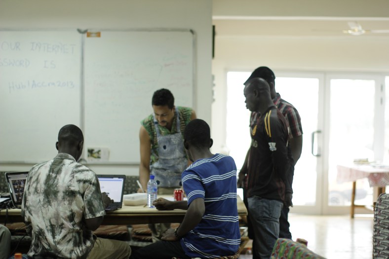 Powersuit team presenting their work