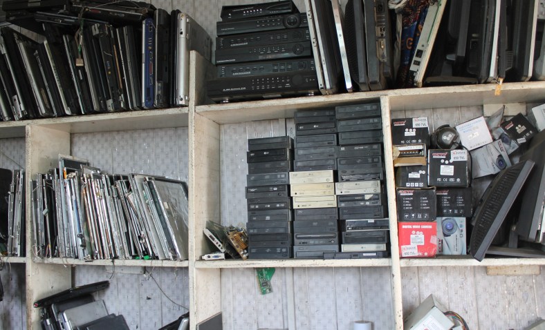 Emeka's computer shop in Agbogbloshie