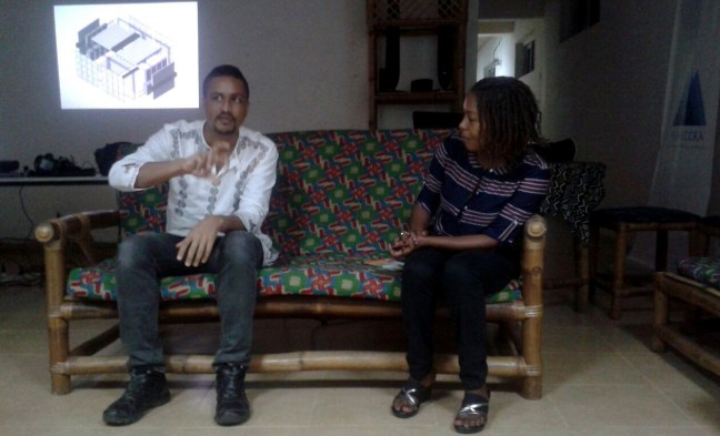 AMP co-founder D.K. Osseo-Asare with Pauline Mujawamariya, Director of the Innovation Prize for Africa, during the session.