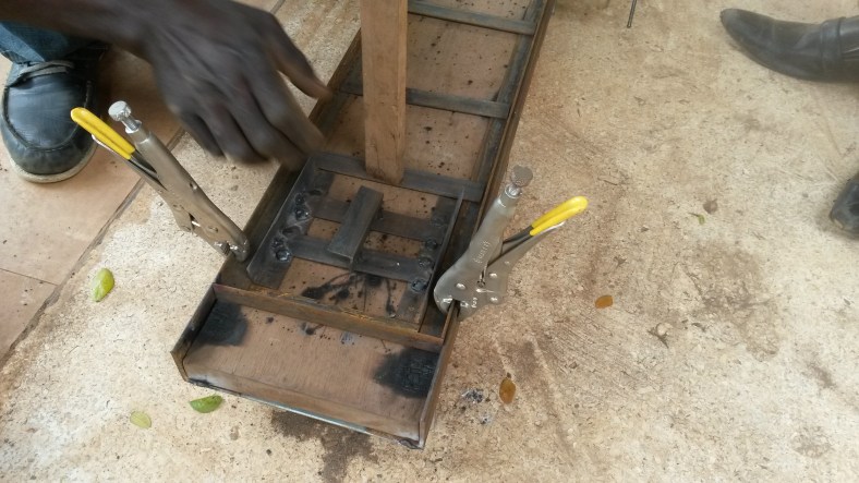 2d truss jig side view