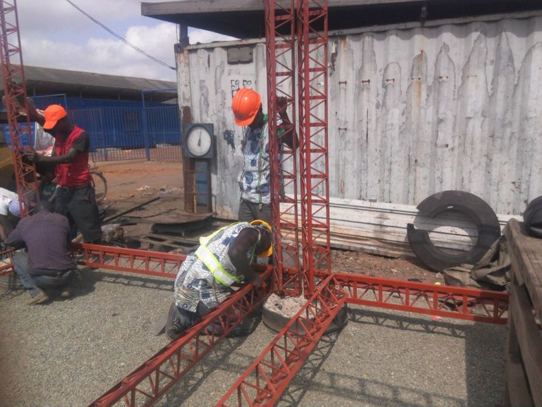 octet truss inter-module detail