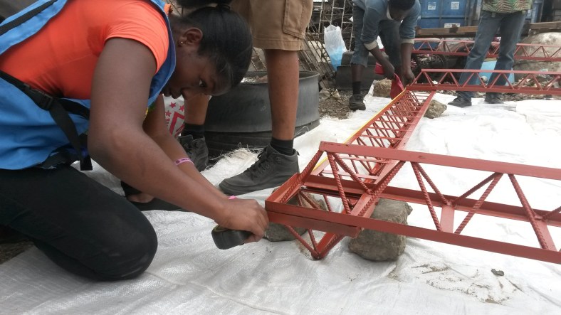 octet truss joint setting